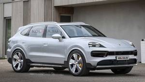 定位高于Cayenne 保时捷全新旗舰SUV渲染图曝光 或将于2025年推出