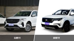 远景X6和森雅R8哪个更值得入手？哪款车的用户评价更高？