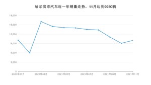 11月哈尔滨市汽车销量情况如何? RAV4荣放排名第一(2021年)