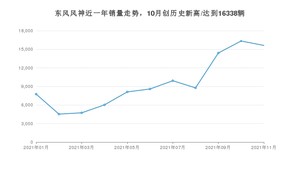 东风风神销量11月份怎么样? 众车网权威发布(2021年)