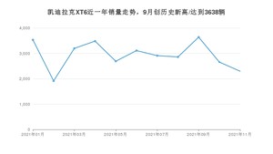 2021年11月凯迪拉克XT6销量多少？ 全国销量分布如何？