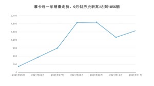 WEY摩卡 2021年11月份销量数据发布 共1539台