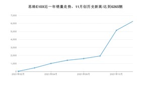 2021年11月思皓E10X销量怎么样？ 在5-10万排名如何？