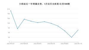 2021年11月奇瑞大蚂蚁销量多少？ 全国销量分布如何？
