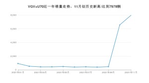 2021年11月中国重汽VGVVGV U70销量多少？ 全国销量分布如何？