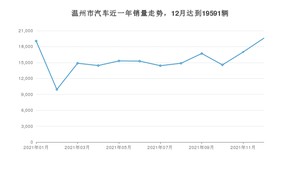 温州市12月汽车销量 Model Y排名第一(2021年)