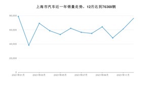 上海市12月汽车销量数据发布 Model Y排名第一(2021年)