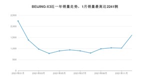 2021年12月北京汽车BEIJING-X3销量多少？ 在哪个城市卖得最好？