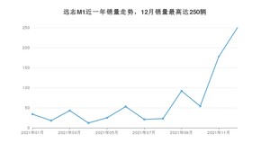 2021年12月大运远志M1销量数据发布 共卖了250台