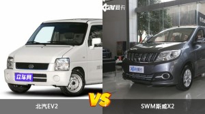 北汽EV2和SWM斯威X2怎么选？  哪款车尺寸更大？