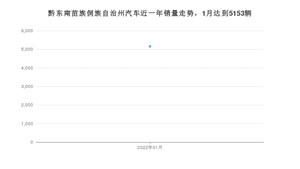 黔东南苗族侗族自治州1月汽车销量数据发布 英朗排名第一(2022年)