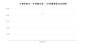 2022年1月五菱凯捷销量多少？ 在哪个城市卖得最好？