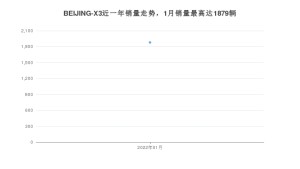 2022年1月北京汽车BEIJING-X3销量多少？ 在哪个城市卖得最好？