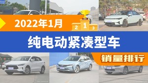 2022年1月纯电动紧凑型车销量排行榜，秦PLUS以17697辆夺冠，轩逸·纯电升至第7名 