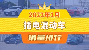 2022年1月插电混动车销量排行榜，秦PLUS以17697辆夺冠