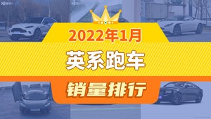 2022年1月英系跑车销量排行榜，阿斯顿·马丁DBX以65辆夺冠