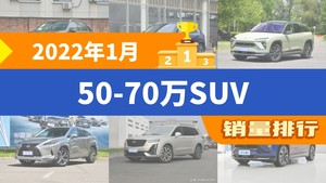 2022年1月50-70万SUV销量排行榜，蔚来ES6屈居第三，雷克萨斯RX成最大黑马