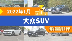 2022年1月大众SUV销量排行榜，途观L位居第二，第一名你绝对想不到