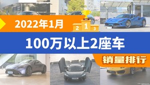 2022年1月100万以上2座车销量排行榜，保时捷718夺得冠军，第二名差距也太大了 