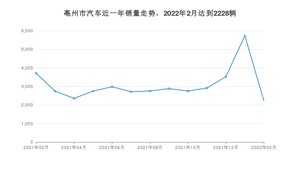 亳州市2月汽车销量数据发布 QQ冰淇淋排名第一(2022年)