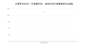 2022年2月五菱荣光EV销量数据发布 共卖了226台