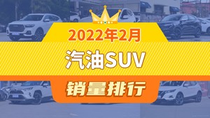 2022年2月汽油SUV销量排行榜，哈弗H6夺得冠军，第二名差距也太大了 