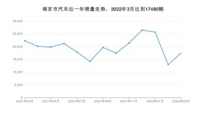 南京市3月汽车销量 Model Y排名第一(2022年)