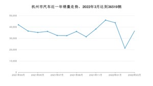 杭州市3月汽车销量 Model Y排名第一(2022年)