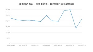 成都市3月汽车销量 Model Y排名第一(2022年)