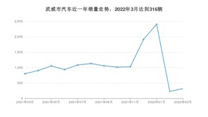 武威市3月汽车销量数据发布 福瑞迪排名第一(2022年)