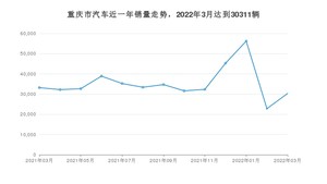 重庆市3月汽车销量 Model Y排名第一(2022年)