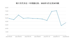 银川市3月汽车销量统计 Model Y排名第一(2022年)