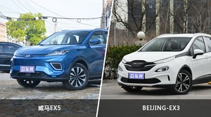 威马EX5和BEIJING-EX3怎么选？  哪款车尺寸更大？