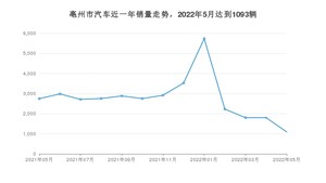 亳州市5月汽车销量数据发布 QQ冰淇淋排名第一(2022年)