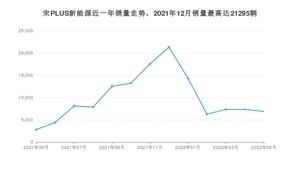 2022年5月比亚迪宋PLUS新能源销量多少？ 在哪个城市卖得最好？