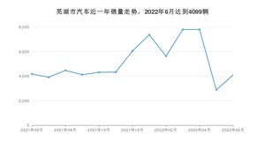 芜湖市6月汽车销量统计 QQ冰淇淋排名第一(2022年)