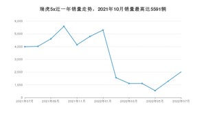 2022年7月奇瑞瑞虎5x销量多少？ 在哪个城市卖得最好？