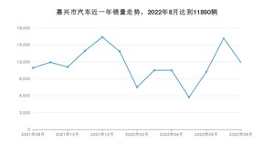 嘉兴市8月汽车销量 哪吒V排名第一(2022年)