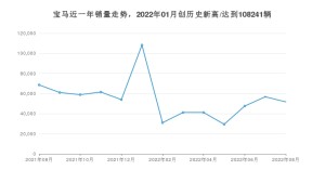 宝马 8月份销量数据发布 同比下降24.6%(2022年)
