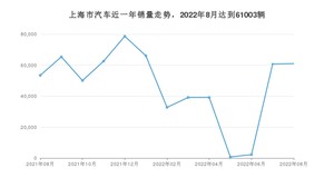 上海市8月汽车销量 Model Y排名第一(2022年)