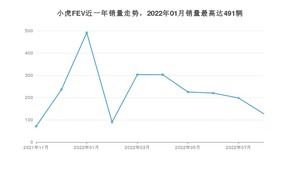 2022年8月小虎FEV销量数据发布 共卖了127台