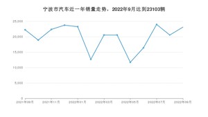 宁波市9月汽车销量数据发布 Model Y排名第一(2022年)