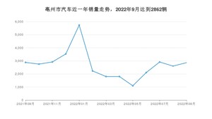 亳州市9月汽车销量 小蚂蚁排名第一(2022年)