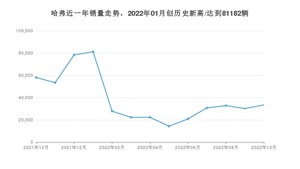 哈弗 10月份销量怎么样? 众车网权威发布(2022年)