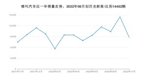 哪吒汽车销量10月份怎么样? 众车网权威发布(2022年)