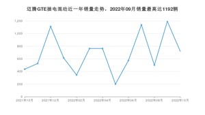 2022年10月大众迈腾GTE插电混动销量多少？ 在哪个城市卖得最好？