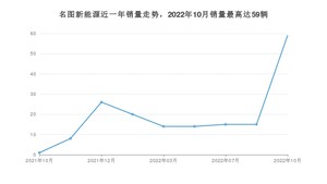 2022年10月现代名图新能源销量数据发布 共卖了59台