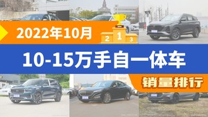 2022年10月10-15万手自一体车销量排行榜，朗逸以28231辆夺冠，标致408升至第10名 