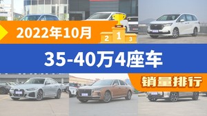 2022年10月35-40万4座车销量排行榜，传祺M8位居第二，第一名你绝对想不到