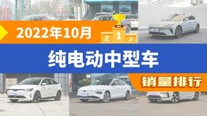 2022年10月纯电动中型车销量排行榜，Model 3夺得冠军，第二名差距也太大了 